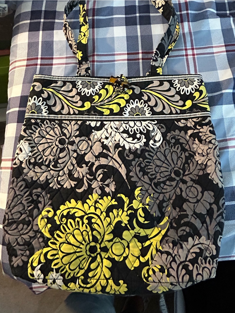 Vera Bradley Baroque Paisley Shoulder Tote Bag w/Toggle EUC Casual Cottagecore - Picture 15 of 15